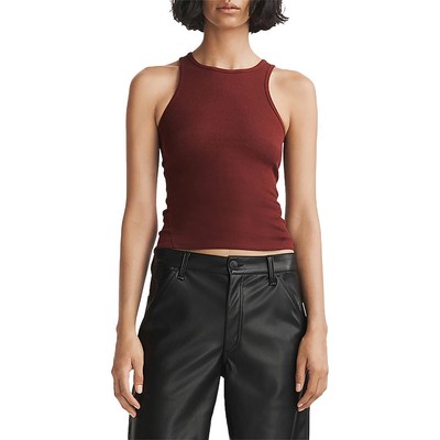 Rag & Bone Womens Red Racerback Ribbed Tank Pullover Top Shirt XL BHFO 3570