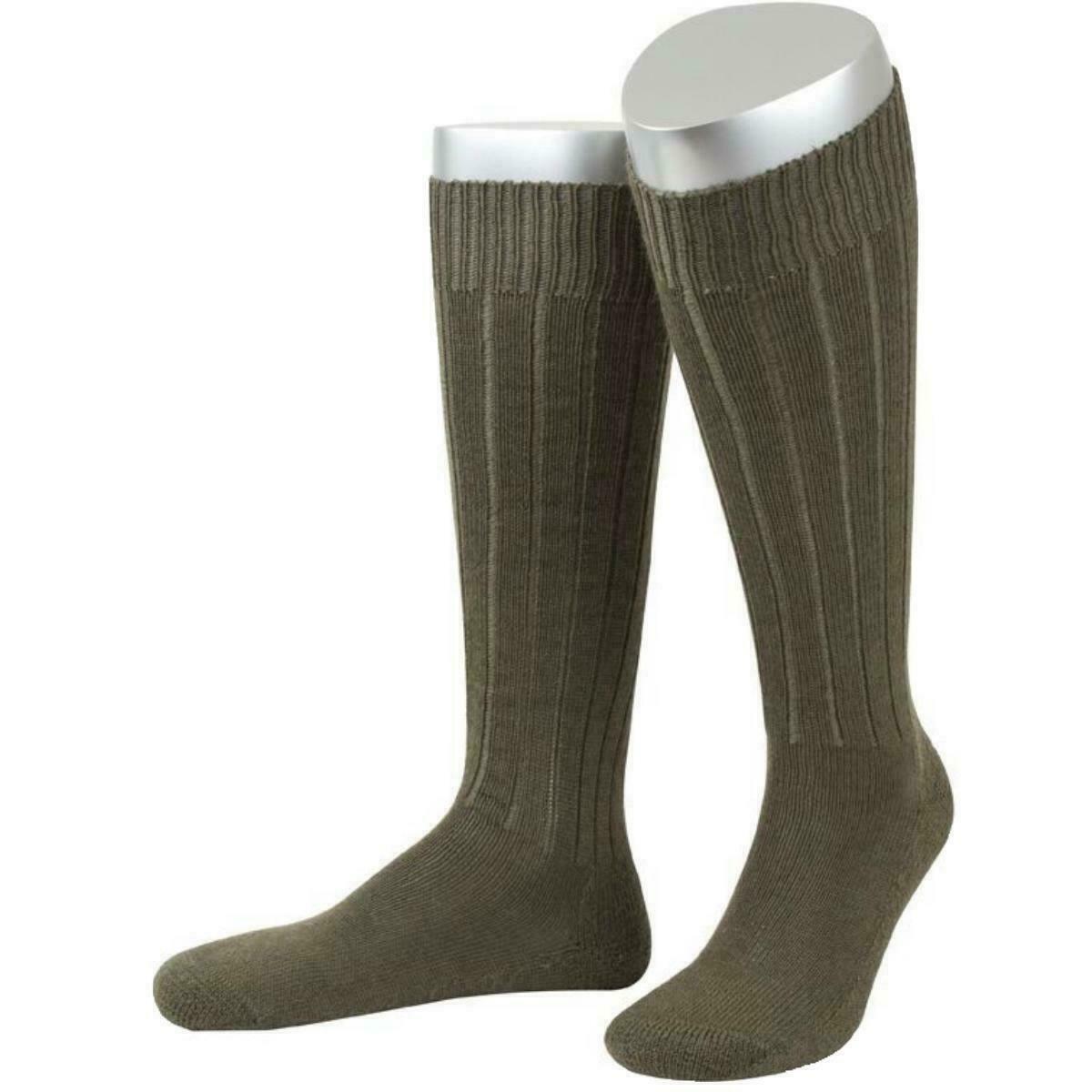 1 Paar Original Bundeswehr Bw oliv lang Socken Strümpfe Kniestrümpfe Plüschsohle