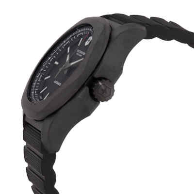 Pre-owned Inox Victor I.n.o.x Carbon Automatic Black Dial Men's Watch 241866.1 Vict2418661a