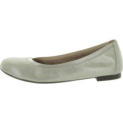 Vionic Womens Anita Gold Suede Ballet Flats Shoes 8.5 Medium (B,M) BHFO 4636