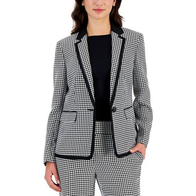 Kasper Womens B/W One-Button Pockets Mini Dress Petites 14P BHFO 9863