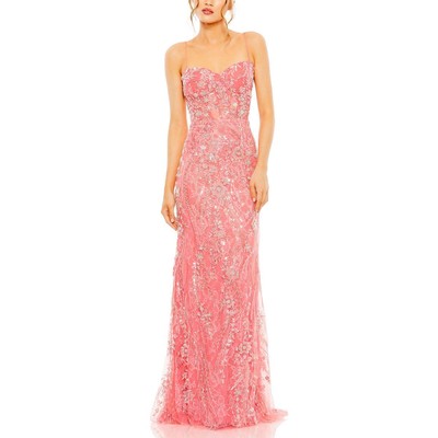 Женское вечернее платье Mac Duggal, украшенное кружевами, BHFO 2693