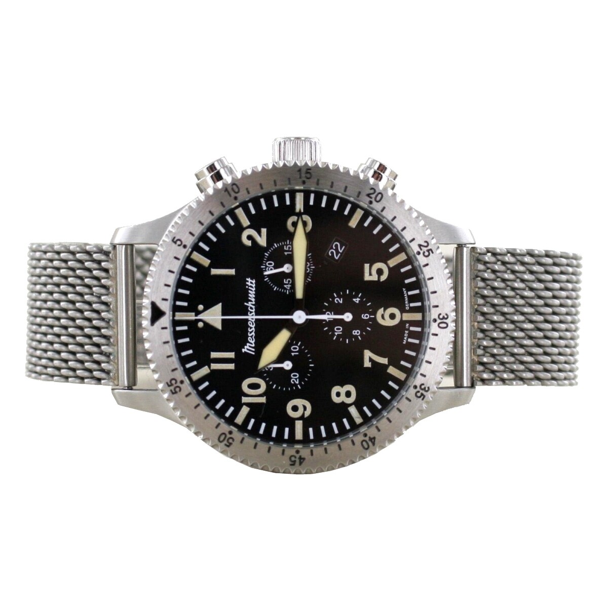 Pre-owned Messerschmitt Aristo Men's  Watch Chronograph Pilot Watch Me-5030mvintage