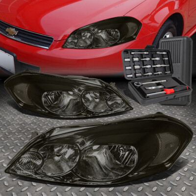 ДЛЯ 06-16 CHEVY IMPALA LIMITED ДЫМЧАТЫЙ КОРПУС, ПРОЗРАЧНЫЕ УГЛОВЫЕ ФАРЫ + НАБОР ИНСТРУМЕНТОВ