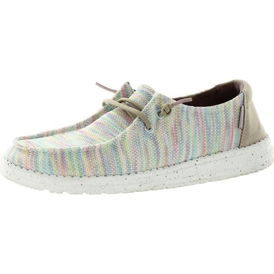 

Женские белые повседневные и модные кроссовки Hey Dude Wendy Sox 9, средние (B,M) 5262, White/multi