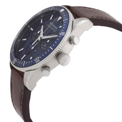 Pre-owned Movado Heritage Chronograph Quartz Blue Dial Men's Watch 3650121