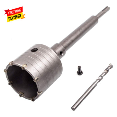 2 1/2 Inch Concrete Hole Saw with SDS plus Shank, 65Mm Wall Hole Saw Drill Bit f