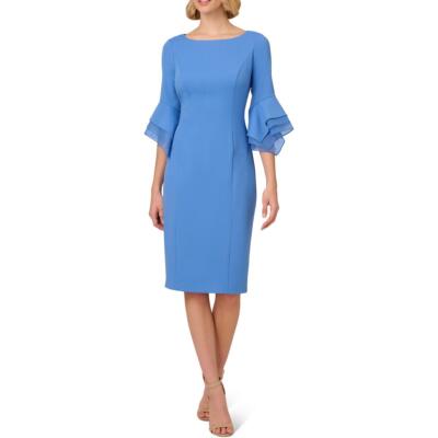 Женское трикотажное миди-платье для коктейлей и вечеринок Adrianna Papell BHFO 9592