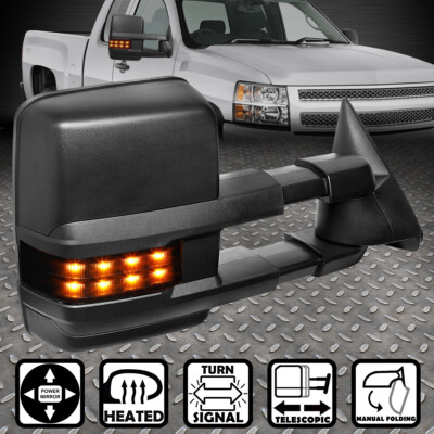 ДЛЯ 99-02 SILVERADO SIERRA ЗЕРКАЛО ЗАДНЕГО ВИДА С ЭЛЕКТРОПРИВОДОМ+ ПОДОГРЕВОМ + ЗАТЕМНЕННЫМ СВЕТОДИОДНЫМ СИГНАЛОМ СПРАВА