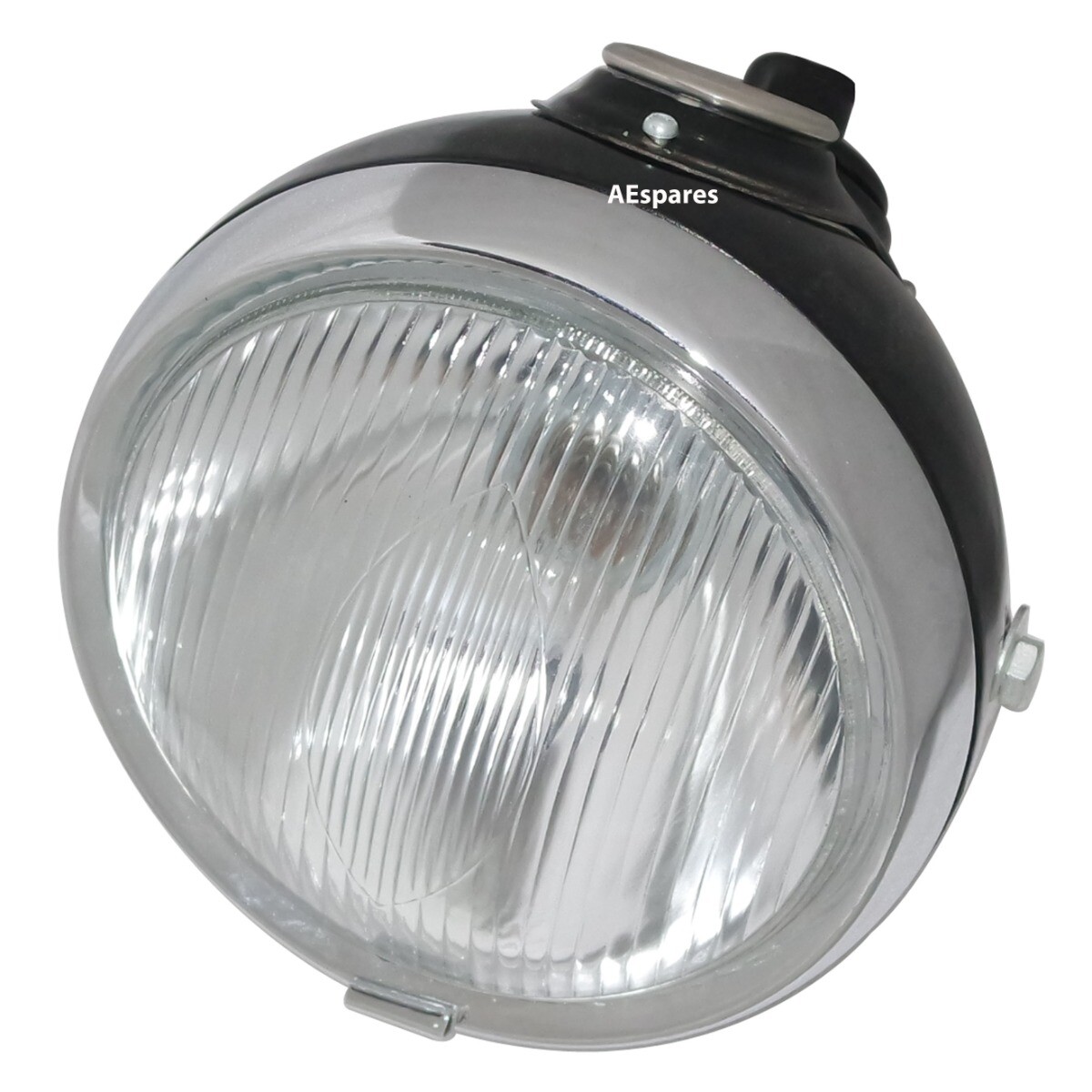 Black 6" Lucas Du42 Headlight Headlamp Panther Fits Triumph Ariel Douglas BSA Norton Panther