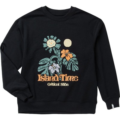 

Толстовка The Critical Slide Society Island Time Crew — винтажная, черная, мужская, размер, Vintage black