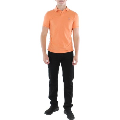 

Мужская оранжевая рубашка-поло с сетчатым воротником Polo Ralph Lauren  BHFO 7003, Orange/heather, 710534735290