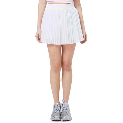 

Женская белая сетчатая теннисная мини-юбка Terez Athletic  BHFO 2116, White purple
