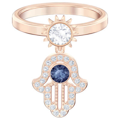 Swarovski Women's Ring Swarovski Symbolic Hamsa Hand Motif, Size 8 5515442