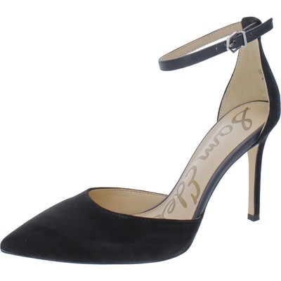 

Женские черные замшевые туфли Sam Edelman Harlow 8,5 средний (B,M) BHFO 9749, Черный, Harlow