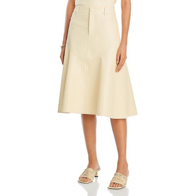 Длинная юбка А-силуэта из искусственной кожи Jesse White от Proenza Schouler Womens 4 BHFO 5864