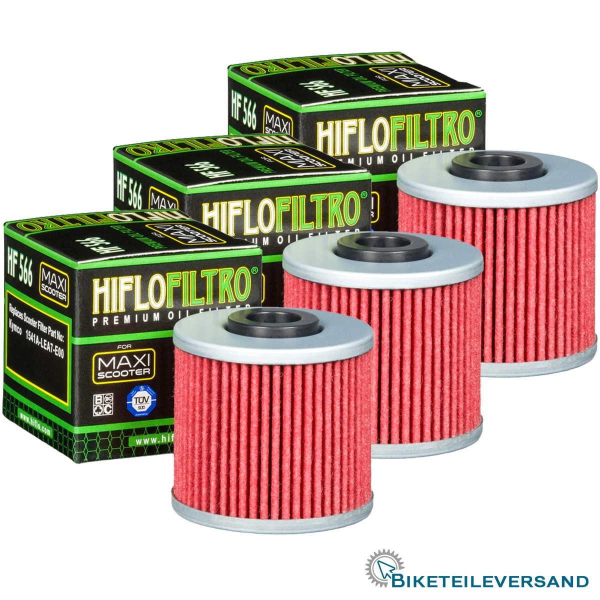 3X HIFLO Premium Ölfilter HF566