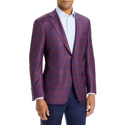 

Мужской спортивный костюм Canali Siena фиолетовый шерстяной пиджак  BHFO 5894, Bright red