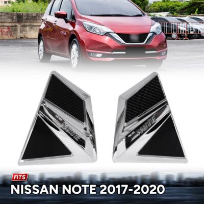 Seitentür-Luftentlüftungs-Abdeckung, Paar, LR, Chrom, für Nissan Note 2017–2020