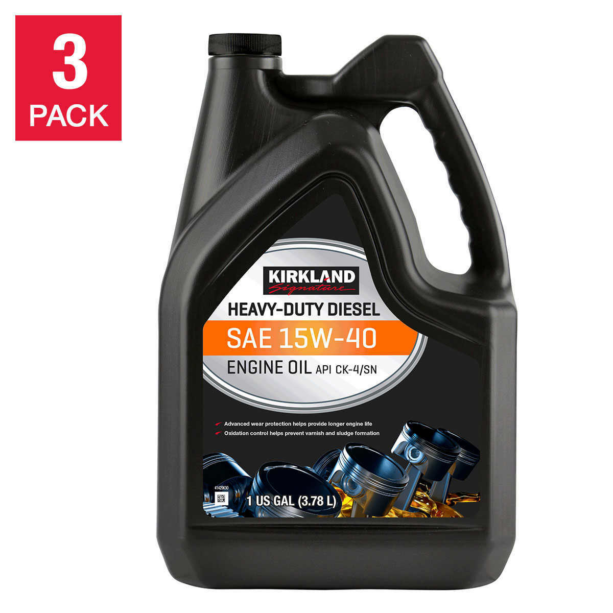 New Kirkland Signature Heavy Duty Diesel 15w40 Motor Oil 1gallon, 3