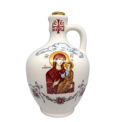 Greek Orthodox Ceramic Holy Water Container