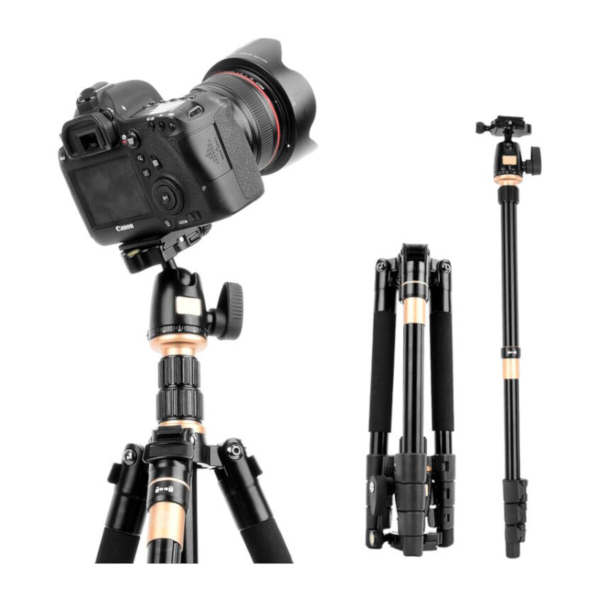 NEWAVE 55'' Professional Heavy Duty Tripod Monopod Stand 4 DSLR Camera
