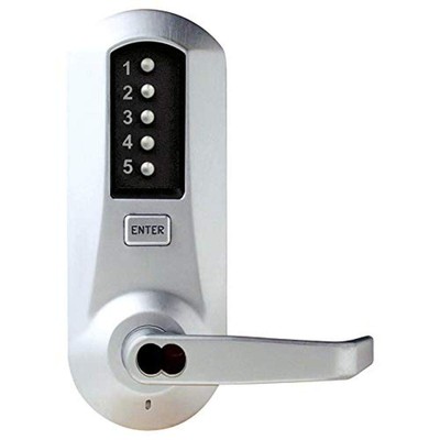 Kaba 5021BWL-26D-41 Cylindrical Pushbutton Lock with Lever Bic Ko Us26D,...
