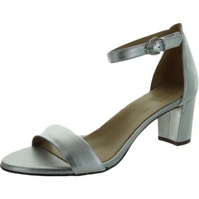 Женские босоножки на каблуке Naturalizer Womens Vera Silver 9 среднего размера (B,M) BHFO 6927