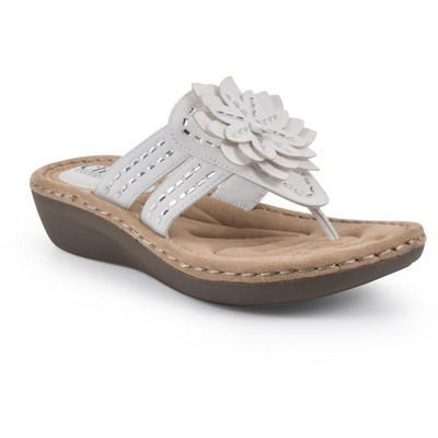 

Женские сандалии Cliffs by White Mountain Cupcake Ivory Thong 7 Medium (B,M) 0321, Off white/nubuck, Cupcake
