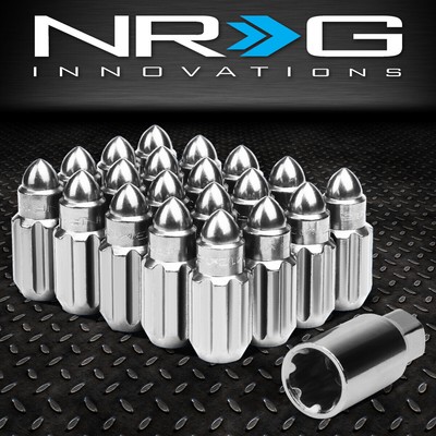 NRG INNOVATIONS LN-LS500SL-21 M12X1.5 20ШТ 50 ММ ТОРЦЕВАЯ ГАЙКА В ФОРМЕ ПУЛИ + КЛЮЧ