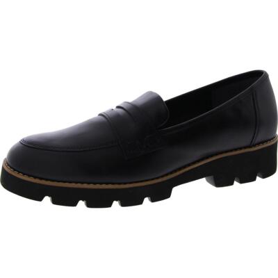 Vionic Womens Cheryl Black Leather Penny Loafers Shoes 9 Medium (B,M) BHFO 2606