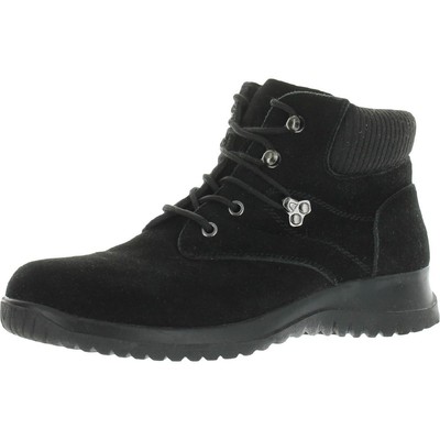

Черные замшевые ботильоны Wanderlust Womens Boston 9.5 Medium (B,M) BHFO 2074, Black suede