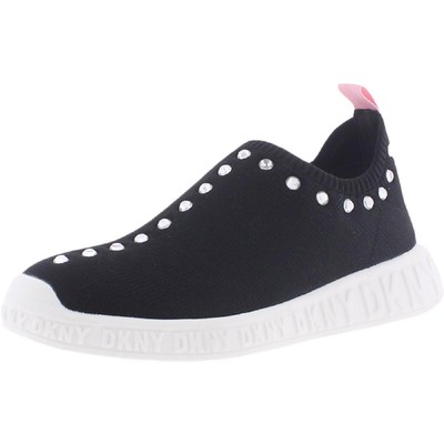 

Черные модные кроссовки DKNY Girls Allie Stone 11 Medium (B,M) Little Kid 9823, Черный