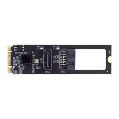 Chenyang CY NGFF Key B+M PCI Express to SATA 3.0 6Gbps Dual Ports  Card JMB582