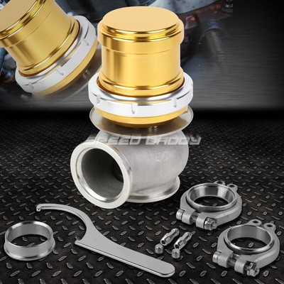 УНИВЕРСАЛЬНЫЙ ВНЕШНИЙ ТУРБОКОМПРЕССОР V-BAND 5 WASTEGATE ДИАМЕТРОМ 40 ММ С ДАВЛЕНИЕМ 14 ФУНТОВ на КВАДРАТНЫЙ ДЮЙМ + ЗОЛОТИСТАЯ ПРУЖИНА