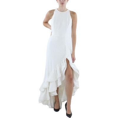 Женское вечернее платье с каскадными оборками цвета слоновой кости Betsy & Adam, 6 BHFO 7343