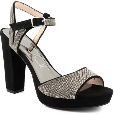 Женские туфли Sugar PRISILA 2 с ремешком на щиколотке черного цвета 10 см (B,M) BHFO 3483