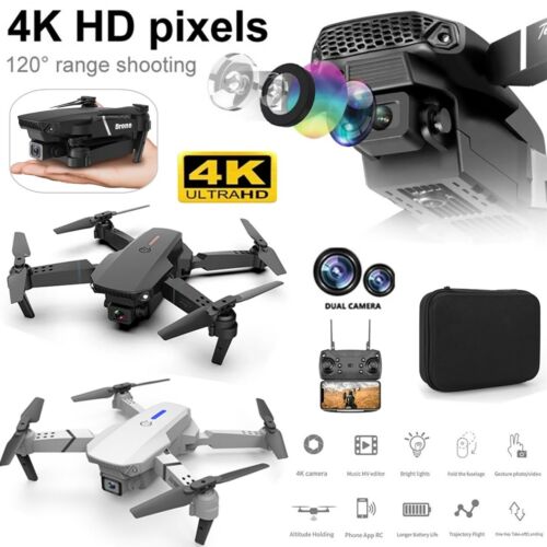 E88 Pro WIFI FPV Quadcopter With Fordable HD 4K Wide Angle D