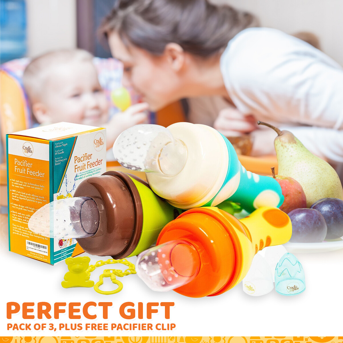 pacifier fruit teether