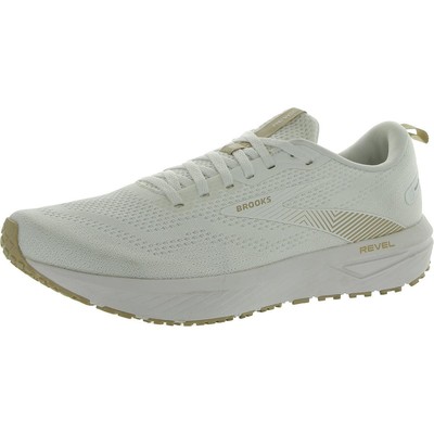 Кроссовки для бега и тренировок Brooks Mens Revel 6 Белые 10 Medium (D) BHFO 7962