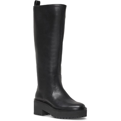 Женские черные сапоги до колена Loeffler Randall Shoes 8 Medium (B,M) BHFO 2829