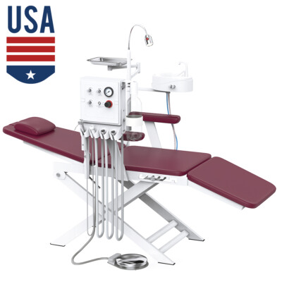 Adjustable Mobile Portable Dental Delivery Cart Air Compressor/Turbine Chair