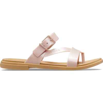 Женские босоножки Crocs Tulum Shimmer Toe Post с блестящим носком
