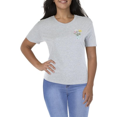 

Серая женская трикотажная футболка с рисунком Rebellious One Top Plus  BHFO 2489, Серый