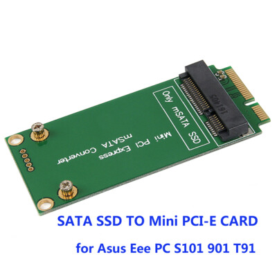3x5cm mSATA to 3x7cm Mini PCI-E SATA SSD Adapter for Asus Eee PC S101 901 T91