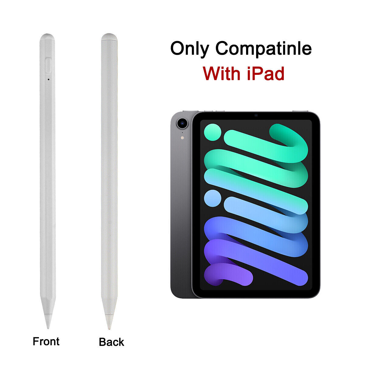 For Apple Pencil iPad 9/8/7/6th Gen, Air 5/4/3, iPad Pro 2018-2022 Stylus Pencil