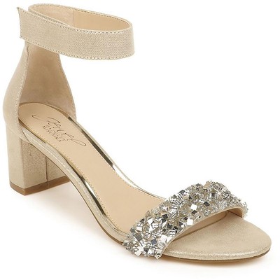 

Женские туфли Jewel Badgley Mischka Fabriana Gold на каблуке 5, средний (B,M) BHFO 5108, Gold micro