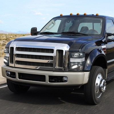 For 08-10 Ford F250/F350 Super Duty Black Housing Headlight Clear Corner Lamps