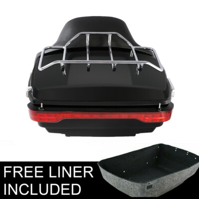 King Pack Trunk Tail Light Backrest Fit For Harley Tour Pak Road King 2014-2023
