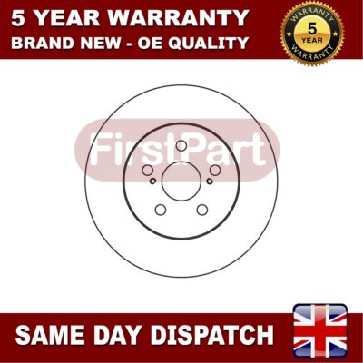 Fits Toyota Avensis 1.6 1.8 2.0 D TD Firstpart Rear 1x Brake Disc #1 4243105040